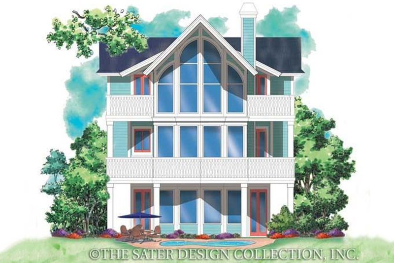 Home Plan - Exterior - Rear Elevation for Craftsman House Plan #930-151 - 2 bed, 2.5 bath