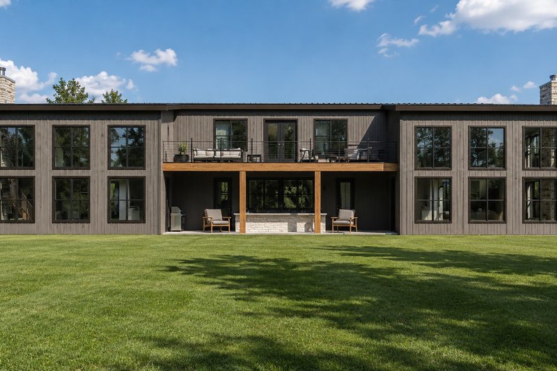 Architectural House Design - Exterior - Rear Elevation for Barndominium House Plan #1064-507 - 4 bed, 7 bath
