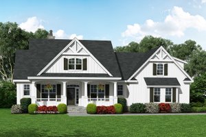 House Plan Design - Farmhouse Exterior - Front Elevation Plan #929-1055
