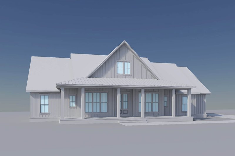 Dream House Plan - Exterior - Front Elevation 15 for Farmhouse House Plan #430-439 - 4 bed, 2.5 bath