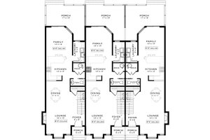 Floor Plan - Main Floor for Contemporary House Plan #1101-28 - 8 bed, 6.5 bath