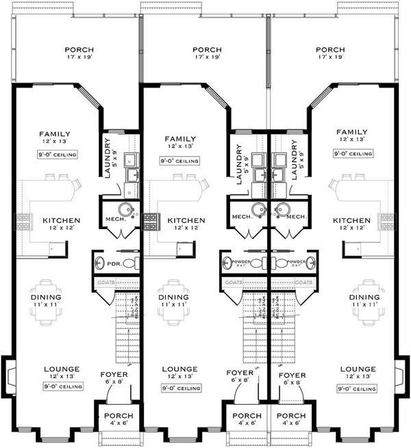 Contemporary Floor Plan - Main Floor Plan #1101-28