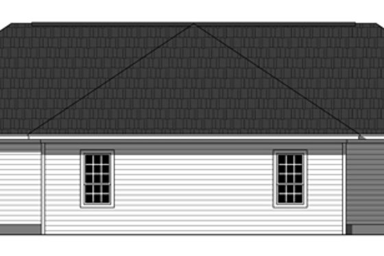 Exterior - Rear Elevation for Traditional House Plan #21-326 - 3 bed, 2 bath