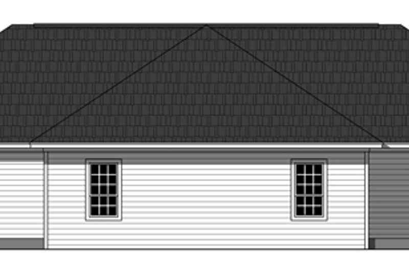 Architectural House Design - Exterior - Rear Elevation for Traditional House Plan #21-326 - 3 bed, 2 bath