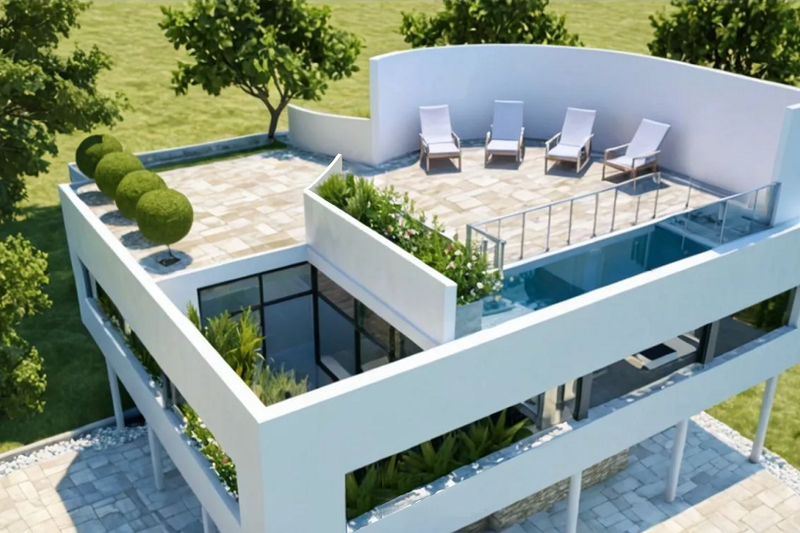 Modern Style House Plan - 3 Beds 3 Baths 2622 Sq/Ft Plan #542-17 ...