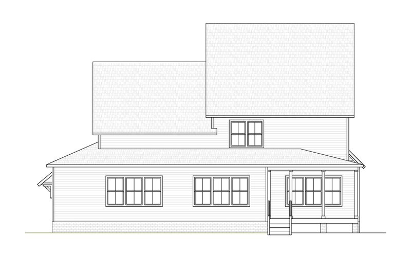 Home Plan - Exterior - Rear Elevation for Traditional House Plan #1080-9 - 5 bed, 4.5 bath