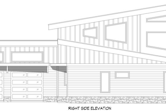 Exterior - Other Elevation 5 for Contemporary House Plan #932-1053 - 3 bed, 2 bath