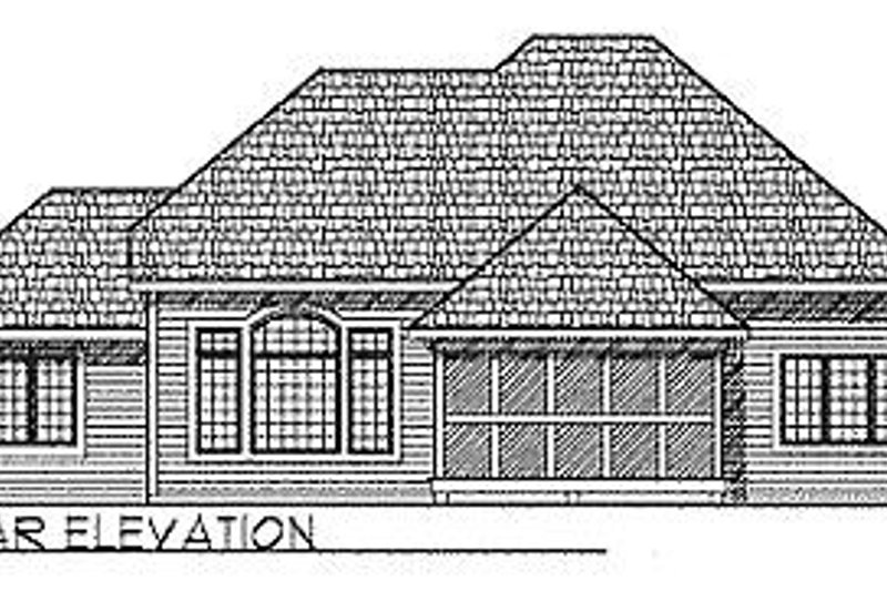 Dream House Plan - Exterior - Rear Elevation for Traditional House Plan #70-219 - 3 bed, 2 bath