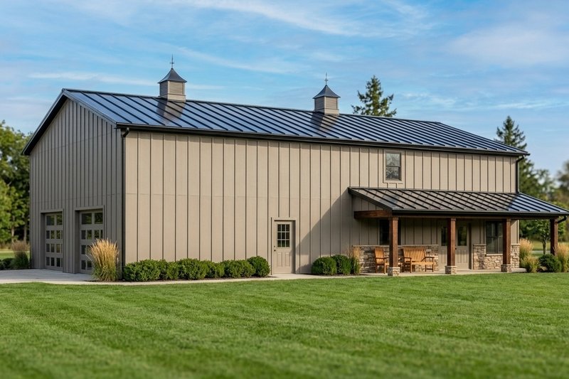Exterior - Front Elevation 2 for Country House Plan #1064-269 - 3 bed, 2.5 bath