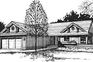 Traditional Exterior - Front Elevation Plan #320-439
