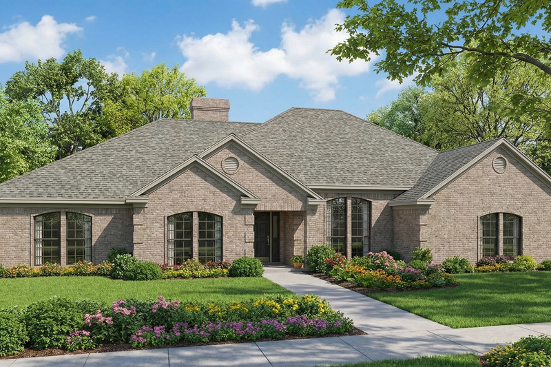 House Design - Traditional Exterior - Front Elevation Plan #17-172