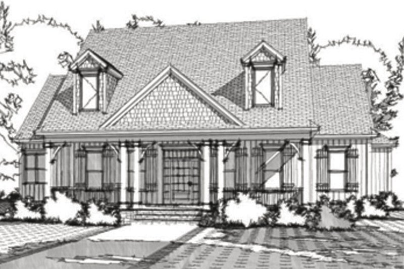 Dream House Plan - Cottage Exterior - Front Elevation Plan #63-351