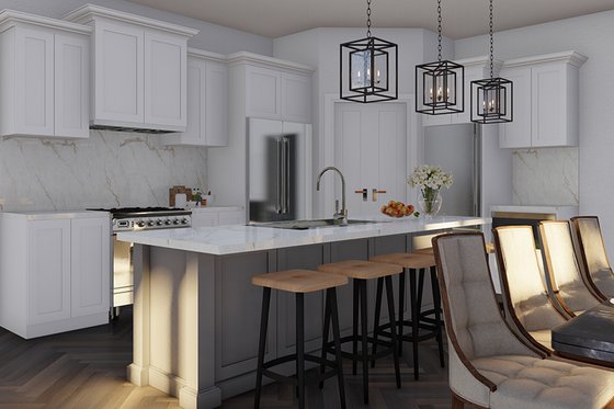 Interior - Kitchen 1 for Craftsman House Plan #17-2480 - 5 bed, 4 bath