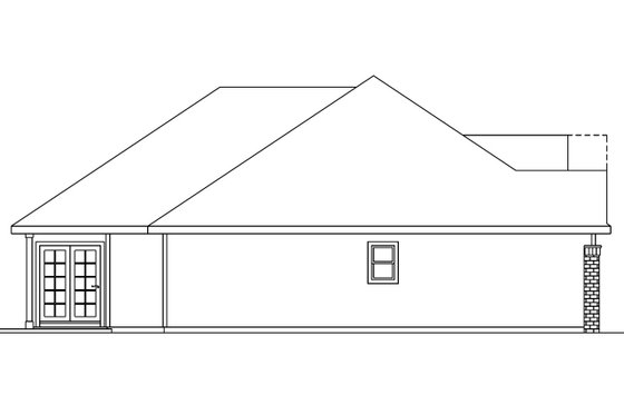 Exterior - Other Elevation for Traditional House Plan #124-558 - 3 bed, 2 bath