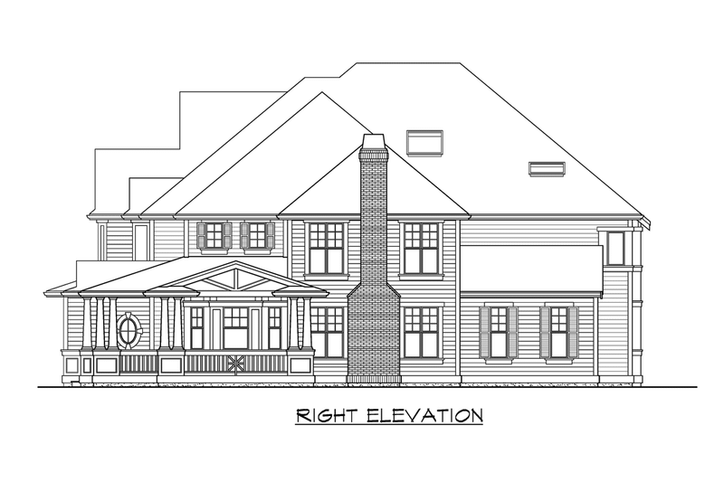 Home Plan - Exterior - Other Elevation 3 for Country House Plan #132-169 - 4 bed, 3.5 bath