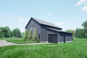 Barndominium Style House Plan - 3 Beds 2 Baths 1620 Sq/Ft Plan #1116-30 Exterior 