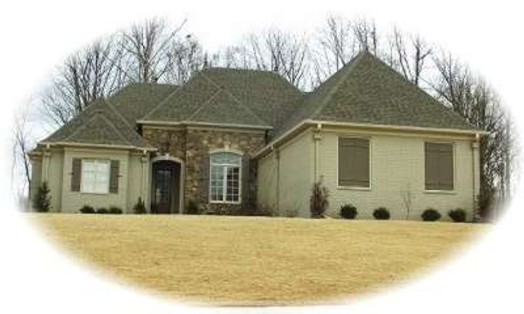 Exterior - Front Elevation 2 for European House Plan #81-1576 - 3 bed, 3 bath
