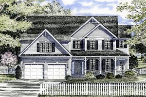 Country Exterior - Front Elevation Plan #316-107