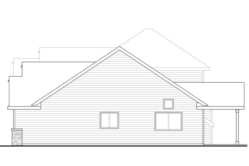 Architectural House Design - Exterior - Other Elevation 1 for Craftsman House Plan #124-949 - 3 bed, 2.5 bath
