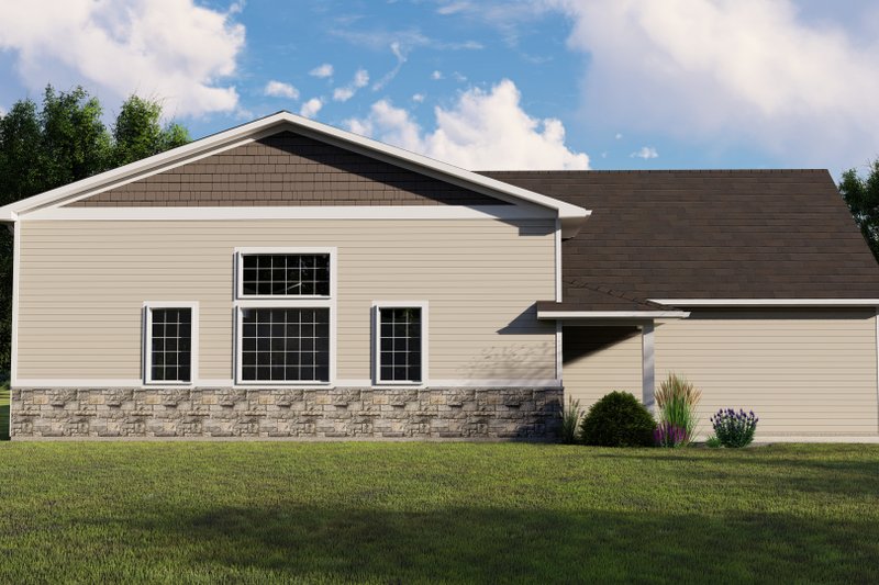 Dream House Plan - Exterior - Other Elevation 1 for Craftsman House Plan #1064-96, 1 bath