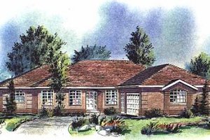 Ranch Exterior - Front Elevation Plan #18-152