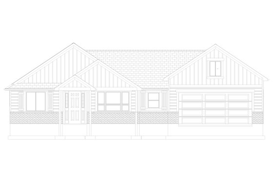 Exterior - Front Elevation 4 for Traditional House Plan #1060-59 - 3 bed, 2 bath