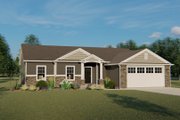 Ranch Style House Plan - 4 Beds 2.5 Baths 1732 Sq/Ft Plan #1064-42 