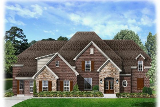 Exterior - Front Elevation House Plan #329-376 - 4 bed, 2.5 bath