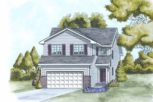 Traditional Exterior - Front Elevation Plan #20-2101
