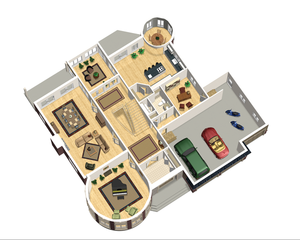 European Floor Plan - Main Floor Plan #25-4690