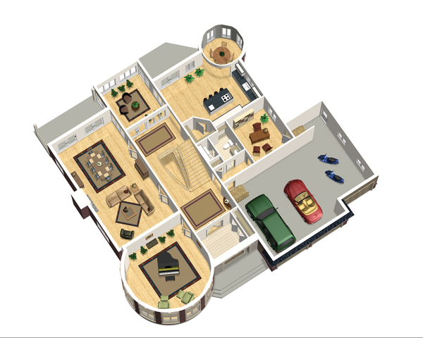 Dream House Plan - European Floor Plan - Main Floor Plan #25-4690