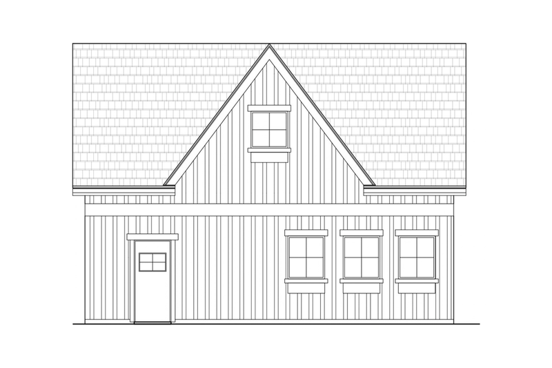 Dream House Plan - Exterior - Other Elevation for Farmhouse House Plan #1108-3 - 1 bed, 1 bath
