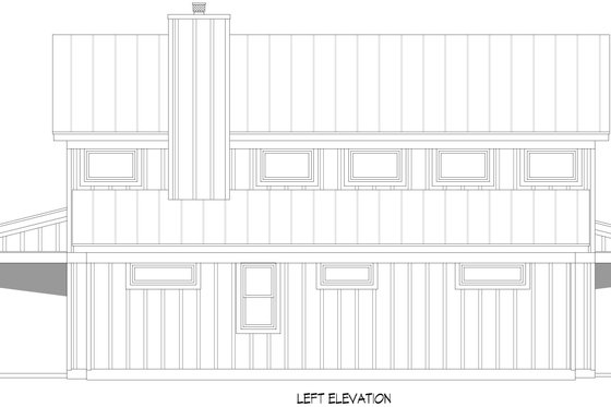 Exterior - Other Elevation for Barndominium House Plan #932-1145 - 3 bed, 2 bath