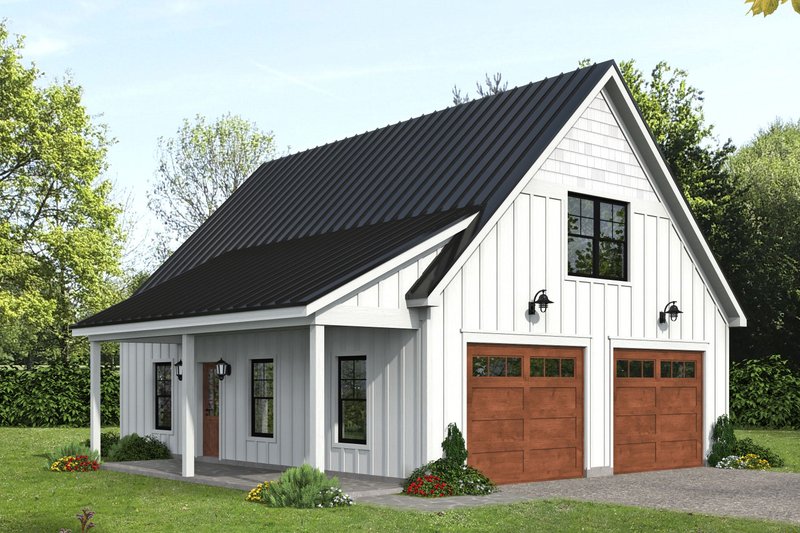 Architectural House Design - Farmhouse Exterior - Front Elevation Plan #932-1117