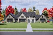 Tudor Style House Plan - 4 Beds 4.5 Baths 3856 Sq/Ft Plan #1096-19 