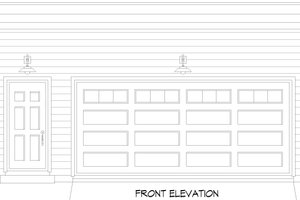 Exterior - Front Elevation 3 for Contemporary House Plan #932-1075, 0 bath
