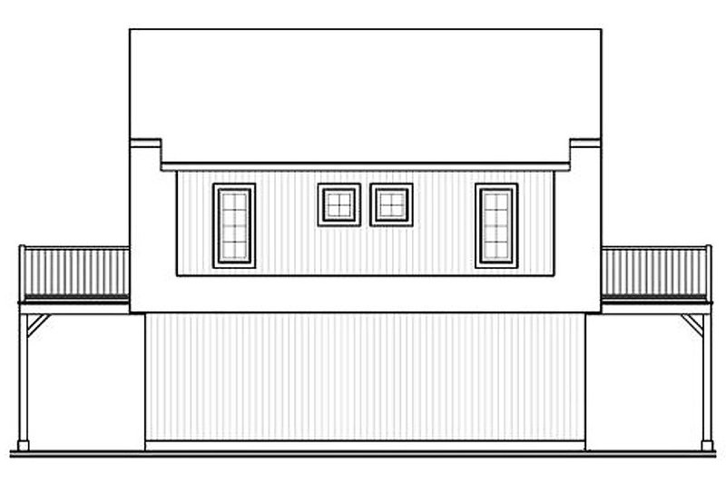 Dream House Plan - Exterior - Rear Elevation for Country House Plan #23-441 - 2 bed, 1.5 bath