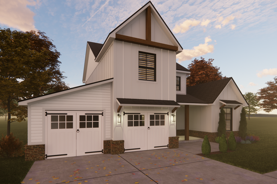 Exterior - Other Elevation 1 for Farmhouse House Plan #1098-6 - 4 bed, 3 bath
