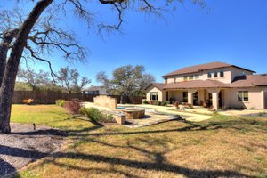 Exterior - Rear Elevation for Mediterranean House Plan #80-221 - 5 bed, 4 bath