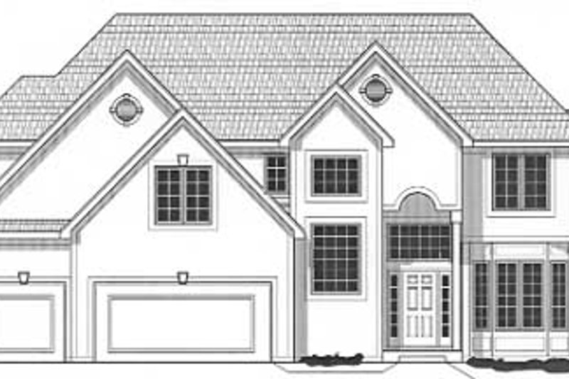 Traditional Style House Plan - 4 Beds 3.5 Baths 2790 Sq/Ft Plan #67-544