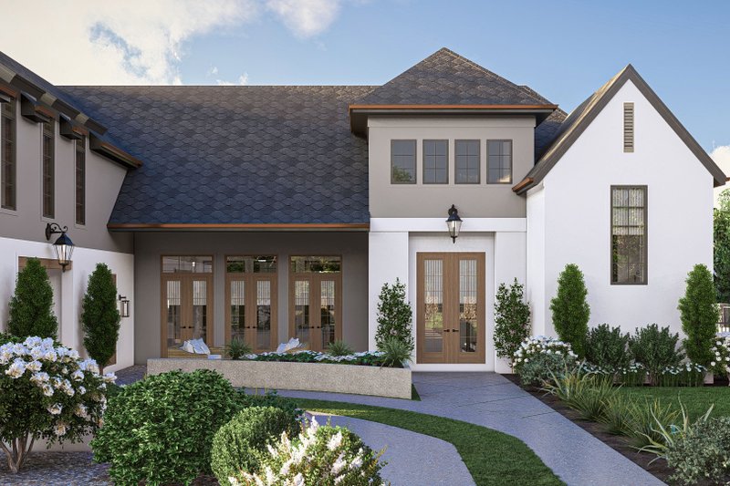 House Design - Exterior - Outdoor Living for Modern House Plan #455-450 - 5 bed, 4.5 bath