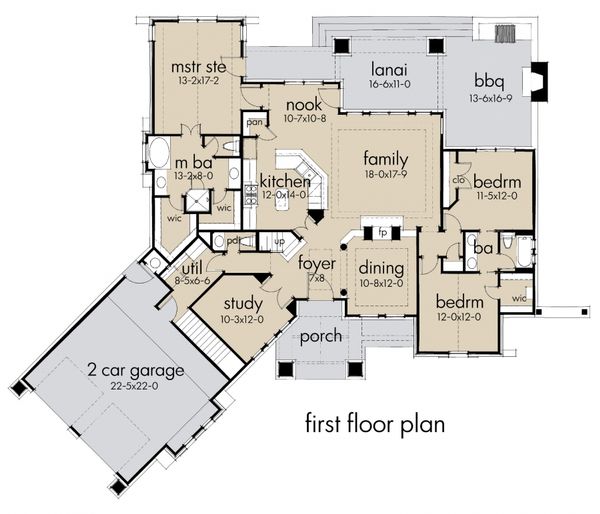 Home Plan - Storybook craftsman house plan by David wiggins - 2100sft