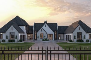 Cottage Exterior - Front Elevation Plan #455-597