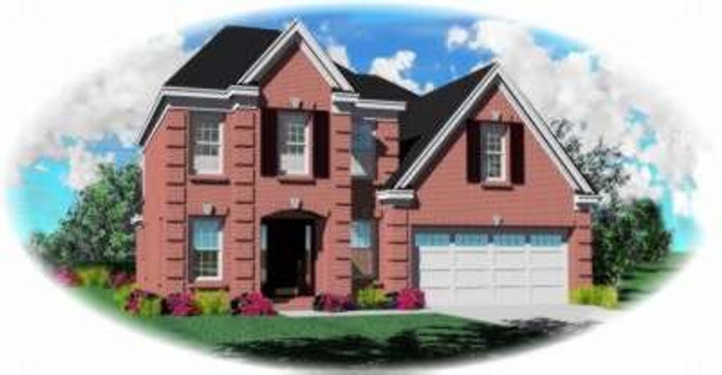 Exterior - Front Elevation 2 for European House Plan #81-704 - 3 bed, 2.5 bath