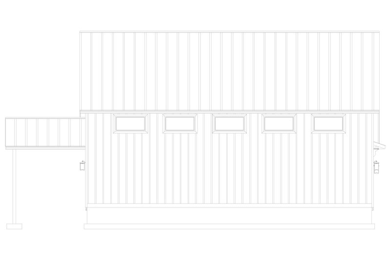 House Blueprint - Exterior - Other Elevation for Barndominium House Plan #1060-473 - 2 bed, 2 bath