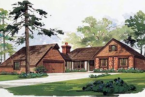Traditional Exterior - Front Elevation Plan #72-443