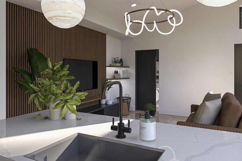 Architectural House Design - Interior - Kitchen 2 for Modern House Plan #455-374 - 1 bed, 1 bath