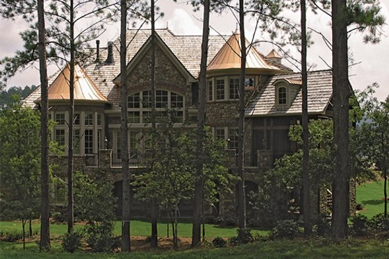 Exterior - Other Elevation 2 for European House Plan #453-51 - 4 bed, 5.5 bath