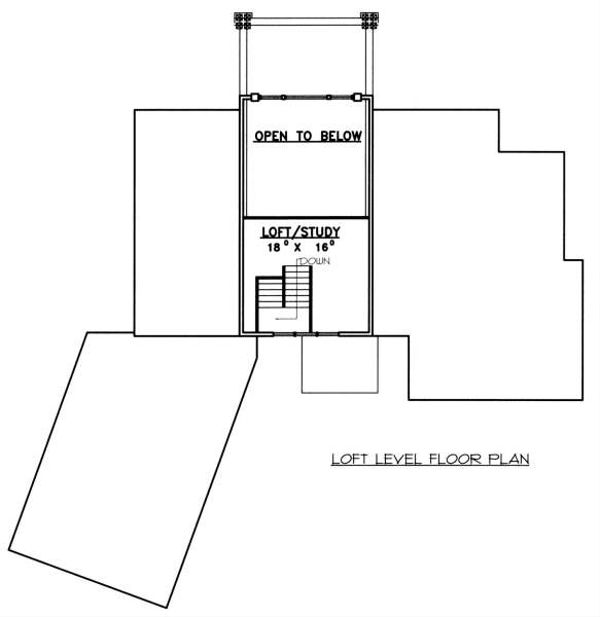 Bungalow Floor Plan - Upper Floor Plan #117-574