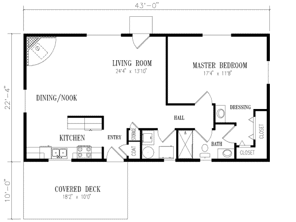 Ranch Floor Plan - Main Floor Plan #1-135